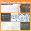 Agfabric Plant Covers Freeze Protection 72"x72"x12" 0.9oz Freeze Cloths for