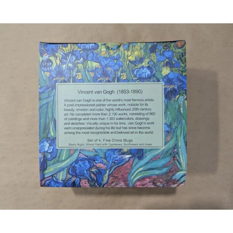 McIntosh Trading Van Gogh Mugs Set of 4 Fine China