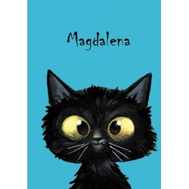 Magdalena - Katzen-Malbuch / Notizbuch / Tagebuch: DIN A5 - blanko