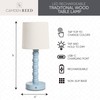 Camden Reed Traditional Wood Lamp - Gloss Finish, Elegant Lighting