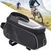 Bike Front Frame Bag Waterproof TPU Sensitive Touch Screen Top