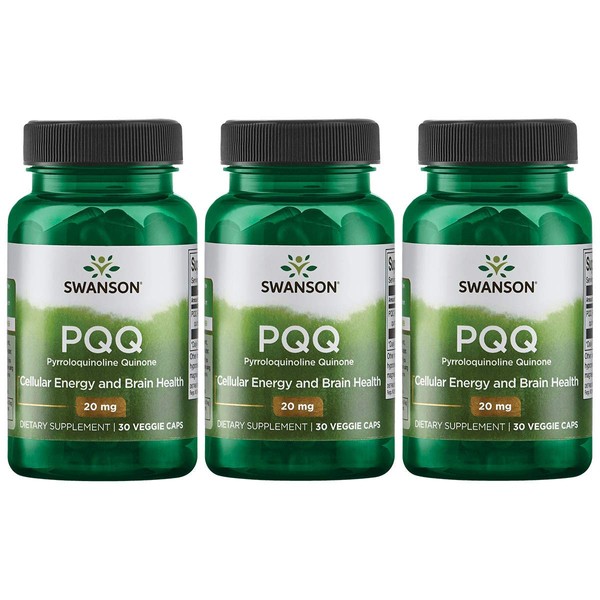 Swanson Pqq Pyrroloquinoline Quinone 20 mg 30 Veg Caps 3 Pack