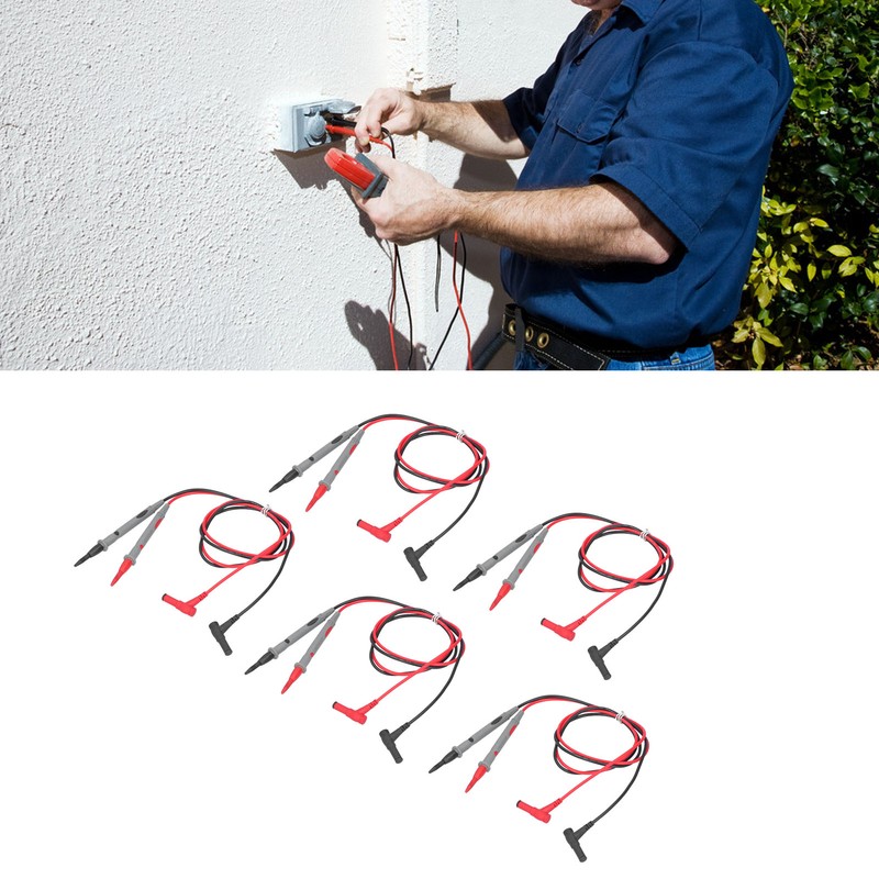 5Set HC136‑T 1000V 20A Multimeter Test Leads Universal Digital Gold