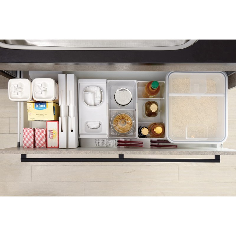 Richell Totono N Plastic Bag Storage Case for Drawers, White,