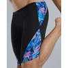 TYR Men's Standard Durafast Elite Solid Jammer Swimsuit, Navy/Pink Crystalized,