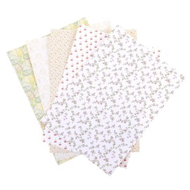 Toddmomy 5 Sheets Lovely Wall Decal Stickers, Dolls House Floor Paper Card Sticker, Dollhouse Floorboards Miniatures for Miniature House Living Room Bedroom