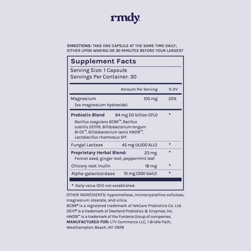 rmdy Constipation, Bloating, & Gas Relief | Relief from Diarrhea,