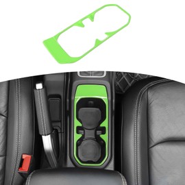 RT-TCZ for Wrangler JL Front Cup Holder Trim Green for Jeep Wrangler JL JLU Gladiator JT 2018-2024 Green Interior Accessories