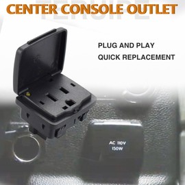 BC3Z-19N236-A Socket Assembly for Ford Lincoln Center Console Rear AC Power Outlet Socket Plug 110V Volt 150W