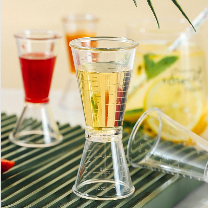 COMZPLIFE 12 Pieces Double Head Jigger Plastic Cocktail Jigger Bar