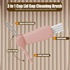 3 in 1 Cup Lid Gap Cleaning Brush Multifunctional Bottle