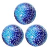 sourcing map 3Pcs Decorative Glass Balls 8cm Orbs Centerpiece Balls