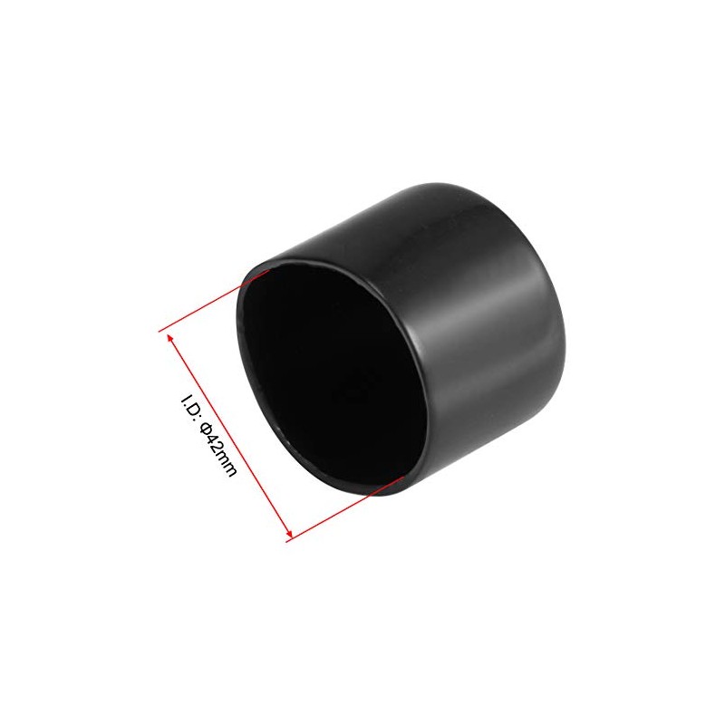 sourcing map 10pcs Rubber End Caps 42mm ID Vinyl Vinyl