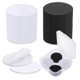 JIANTA Pack of 30 NFC Tags, 540 Bytes NFC Tag Sticker, 25 mm NFC Sticker, Writeable NFC Card with iOS Android App, Smart Home, WLAN Compatible, White Black NFC Labels