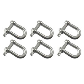 10mm Galvanised Dee Shackle Pack of 6 Chandlery DK03