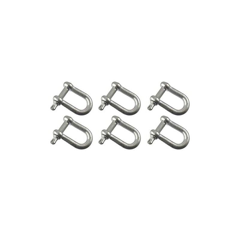 10mm Galvanised Dee Shackle Pack of 6 Chandlery DK03