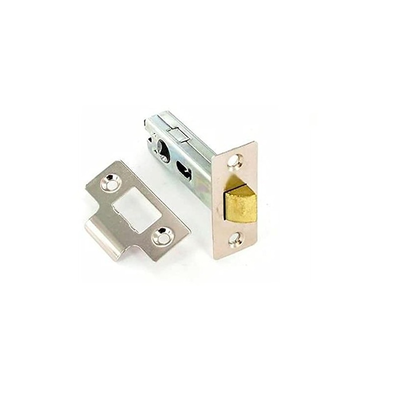 Merriway BH04262 75mm (3 inch) Nickeled Tubular Mortice Latch
