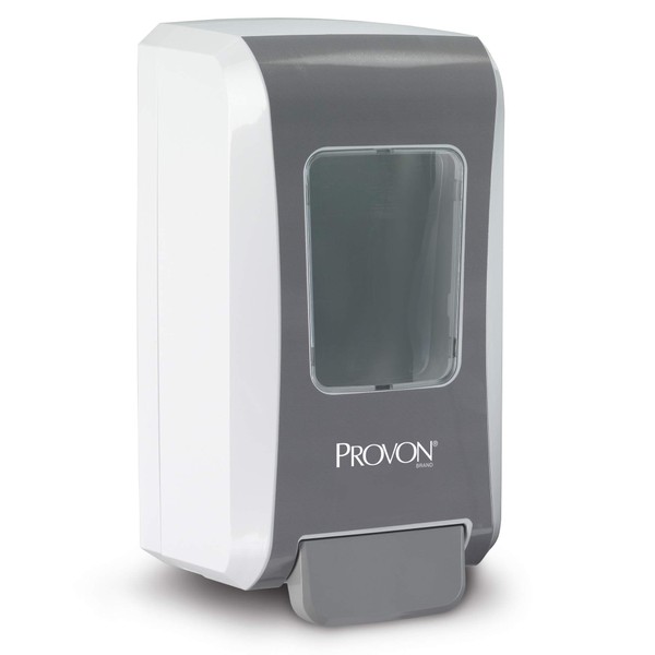 Provon FMX-20 Push-Style Dispenser, White/Gray, for 2000 mL Provon FMX-20