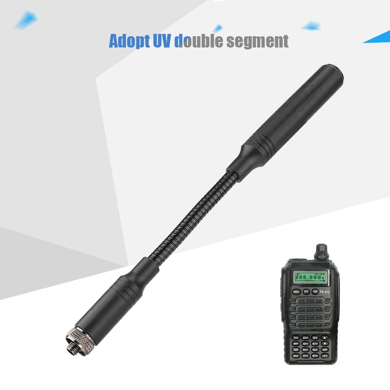 24cm AT22 5.2dBi 144/430 Goose Tube Brass Tactica Antenna SMA