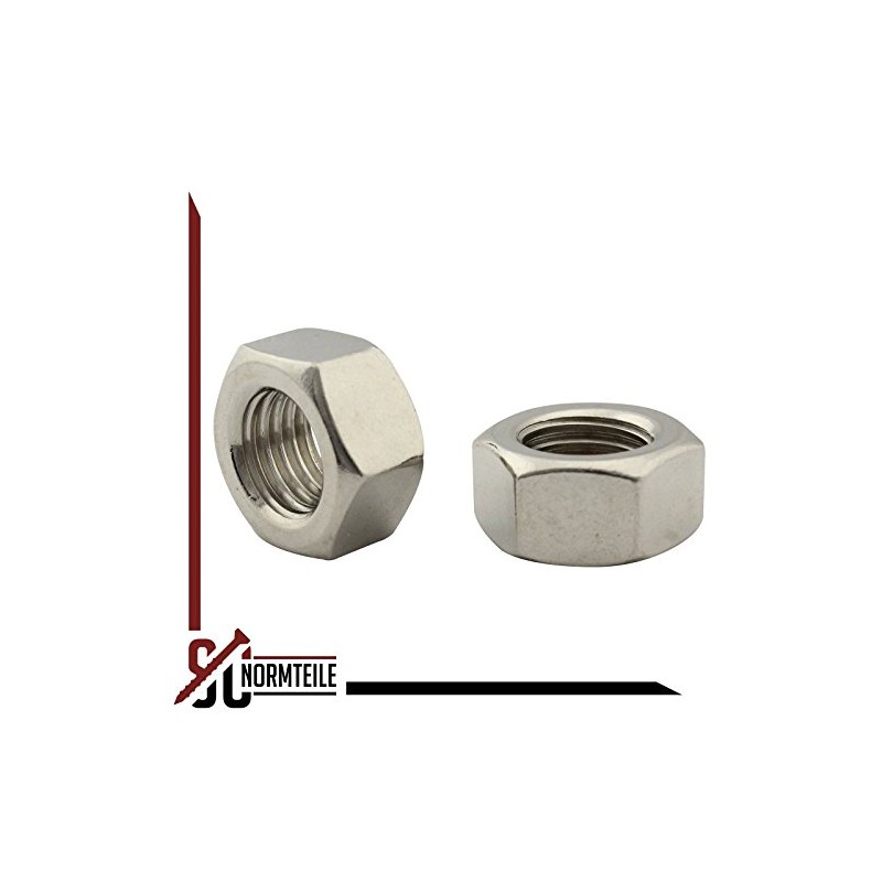 Hexagonal nuts (standard design) - M6 - (100 pieces) -