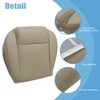 AOUTTUOA Driver Side Bottom Leather Non-Perforated Seat Cover Tan Compatible