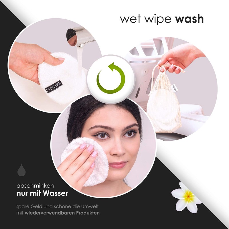 FABCARE Washable make-up removal pads – DERMATEST: VERY GOOD –