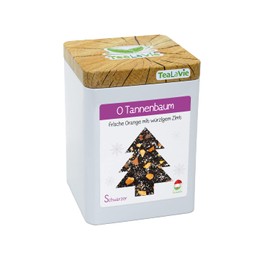 TEALAVIE - Winter Tea - O Christmas Tree | Fresh Orange with Spicy Cinnamon | 100g Tin of Loose Black Tea
