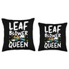 Leaf Blower Queen Autumn Leaf Blower Throw Pillow