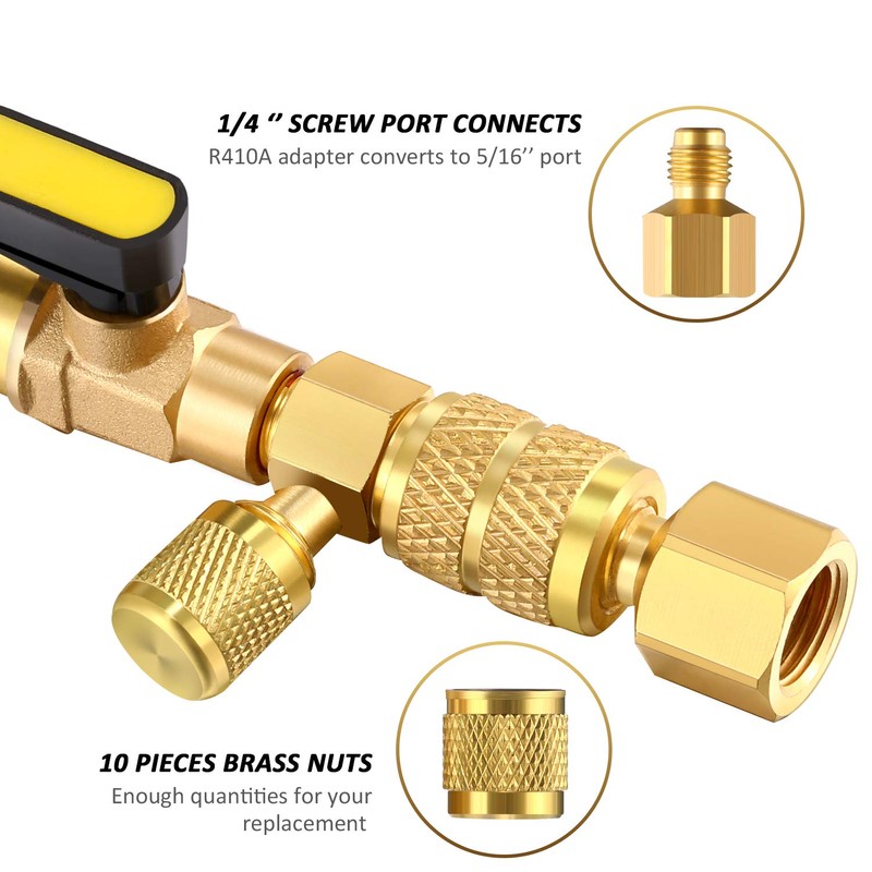 Mudder HVAC Valve Core Remover Installer Tool with Dual Size
