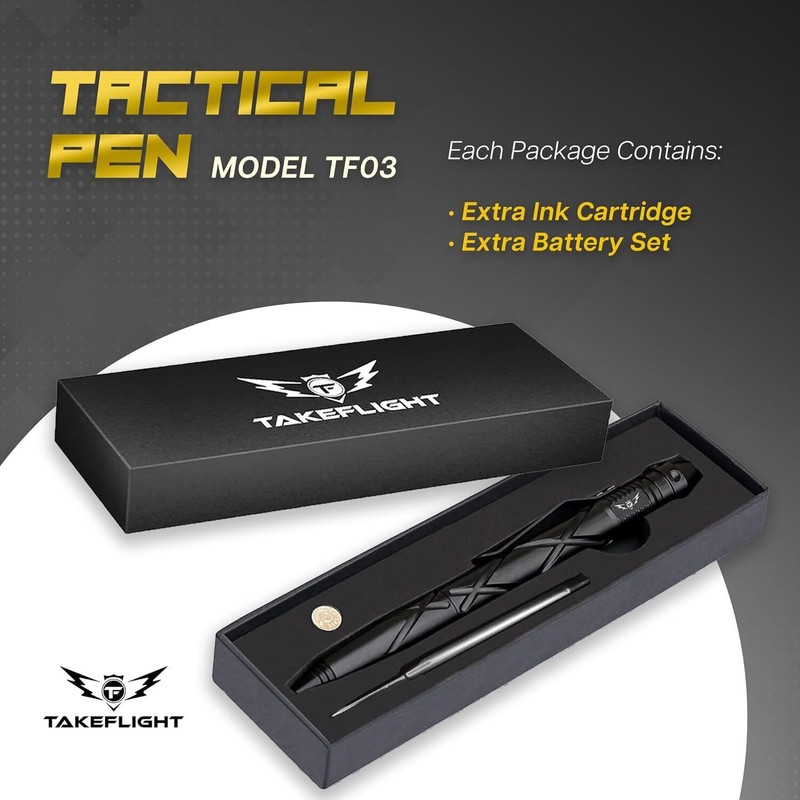 TF TAKEFLIGHT Takeflight Tactical Pen Stylish Multitool Gift For Men