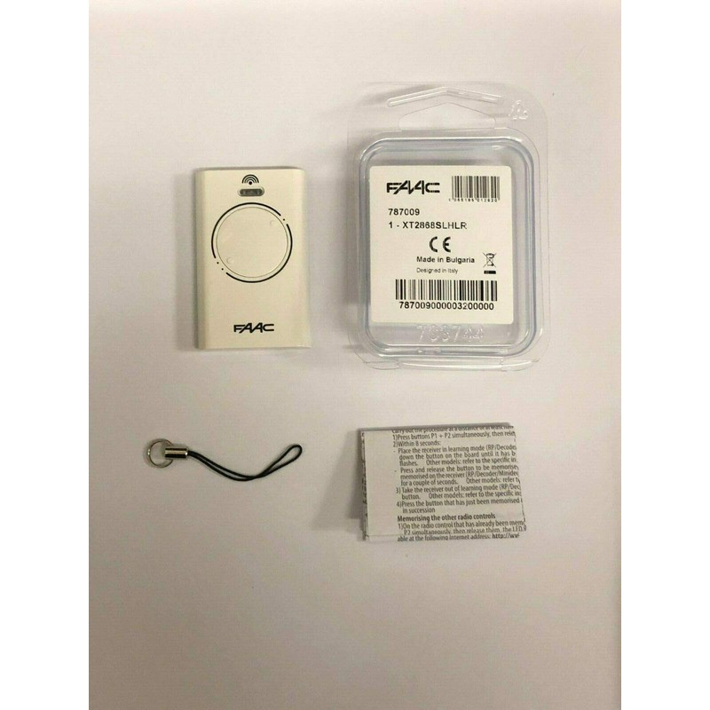 Faac XT2 868SLHLR 2-Channel Remote Control 868 MHz (cannot guarantee