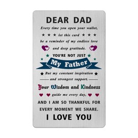 iyaone Gifts for Dad - I Love You Dad Gifts from Son Dauaghter - Ideal Birthday Christmas Father’s Day Present for Dad