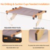 Cat Window Perch - Drill-Free Adjustable Sill Hammock, Sturdy Wood
