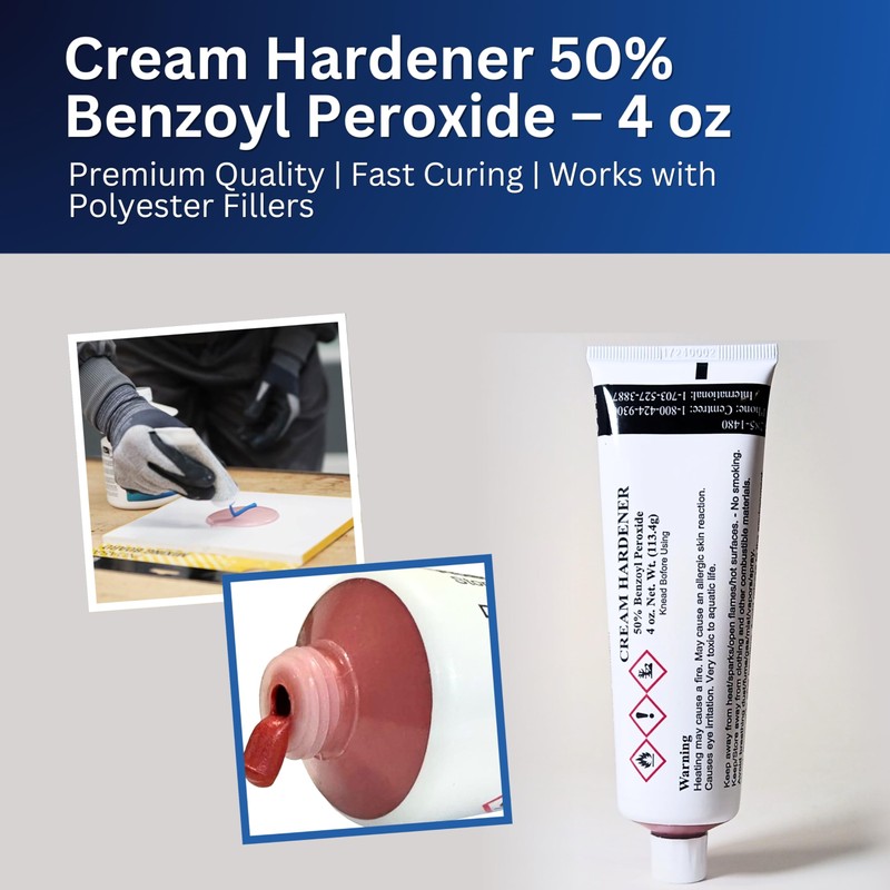 Red Cream Hardener 4oz (Ounces) (Bulk Packaging) Great for Stone