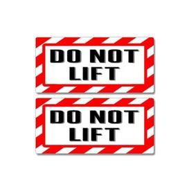 GRAPHICS & MORE Do Not Lift Sign - Alert Warning - Set of 2 - Window Business Stickers