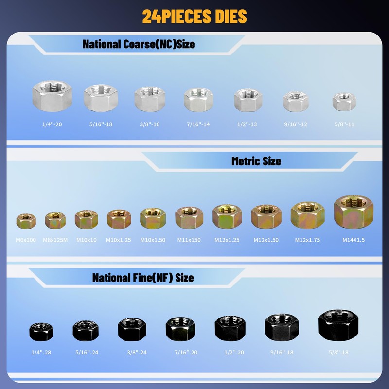 YISINIUTUO 49PCS Thread Chaser Set, Thread Repair Thread Chaser Kit