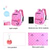VIDOSCLA 3Pcs Crown Prints Backpack Sets Bowknot Primary Schoolbag Travel