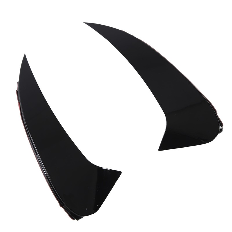 Pair of Rear Bumper Air Vent Spoiler Splitter Glossy Black