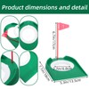 9 Pcs Golf Putting Cup with Flag, Practice Training Aids