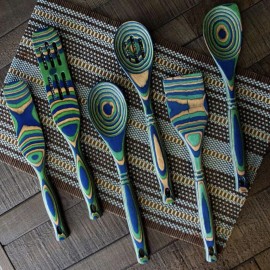 Island Bamboo Pakkawood 12-Inch Spatula 3-Set