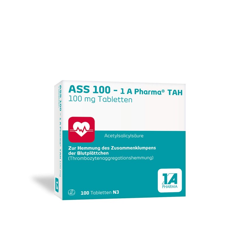 ASS 100 mg - 1 A Pharma TAH Tabletten, 100