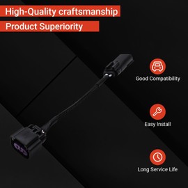 HID to LED Headlight Adapter Harness LF552H Compatible with 2009-2014 Ford F-150 Morimoto XB Headlamp Wiring Connector for Left & Right Headlights