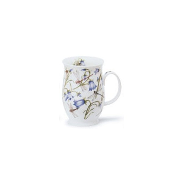1 x Jane Fern Harebell and Dragonfly design from Dovedale range - Dunoon Suffolk Fine Bone China mug