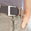 Pierrot Men's Braided Belt, Fabric Belt, Stretch Belt, Braided Belt,