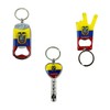 TSY TOOL 8 Pack Ecuador Keychains Country Metal Keychain, 6