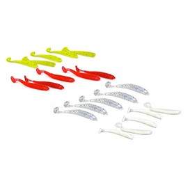 SIMSA-Expert Rubber Fish Set of 20 7 cm 2 g – Twister – Soft Bait – Artificial Bait – Fishing Shad – 4 Colours for Perch, Pike, Zander