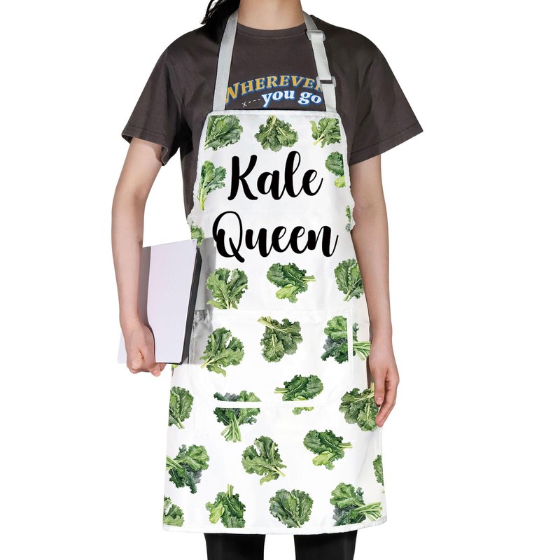 MYSOMY Kale Kitchen Apron Kale Kitchen Gifts Kale Themed Gifts