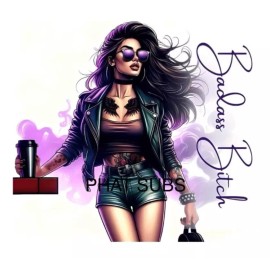 Unbranded 20oz Sublimation Tumbler Wrap Bad B Ready To Press Heat Transfer