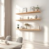 GXYAWPJ 36 Inch Floating Shelves for Wall Rustic Light Wood
