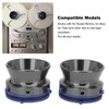 1 Pair NAB Hub Adapters Polished Aluminum Alloy Universal Loading